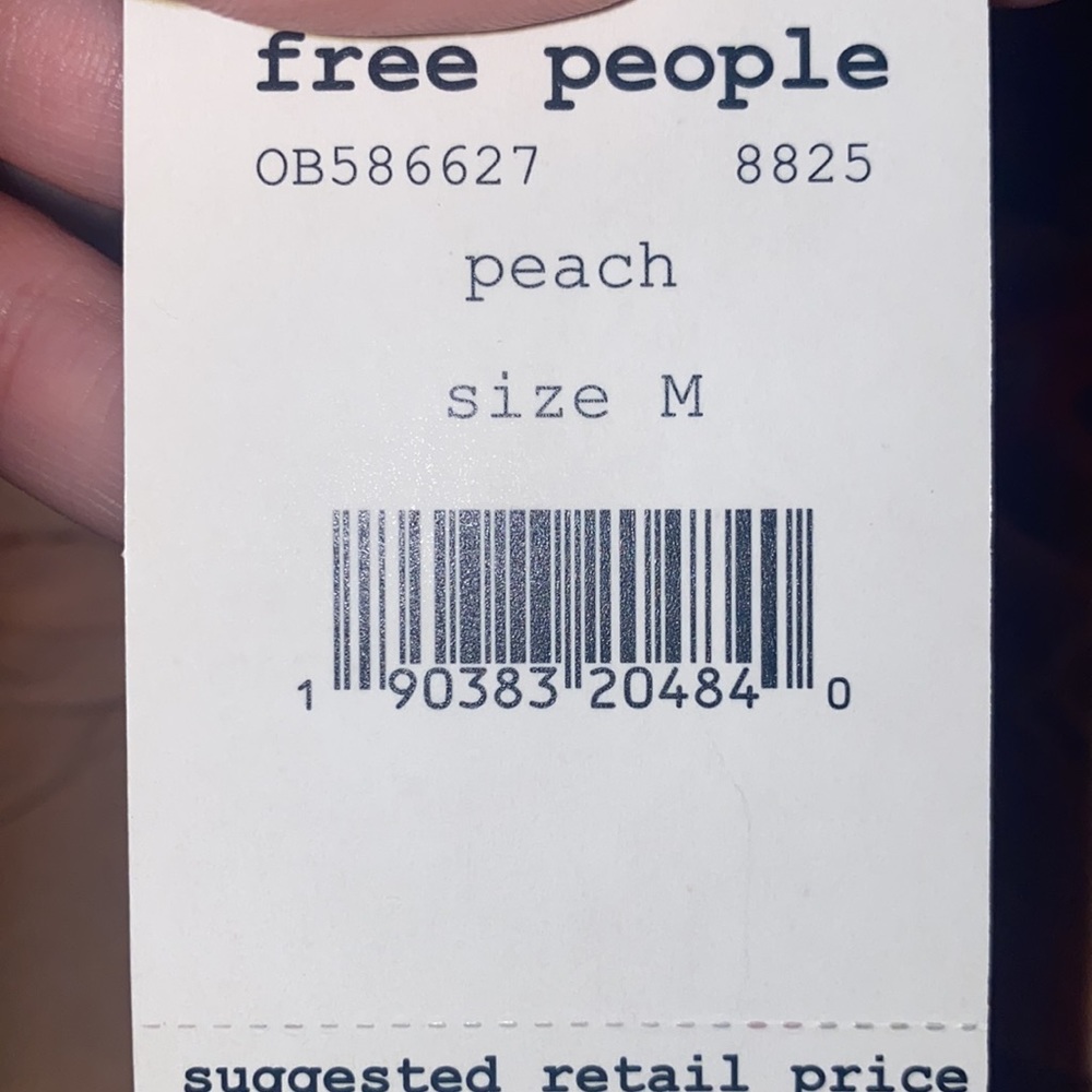 Free People ‘You’re the One’ Top in Peach - Picture 6 of 6